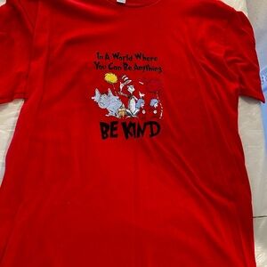 Gildan Red Tee with Inspirational Print